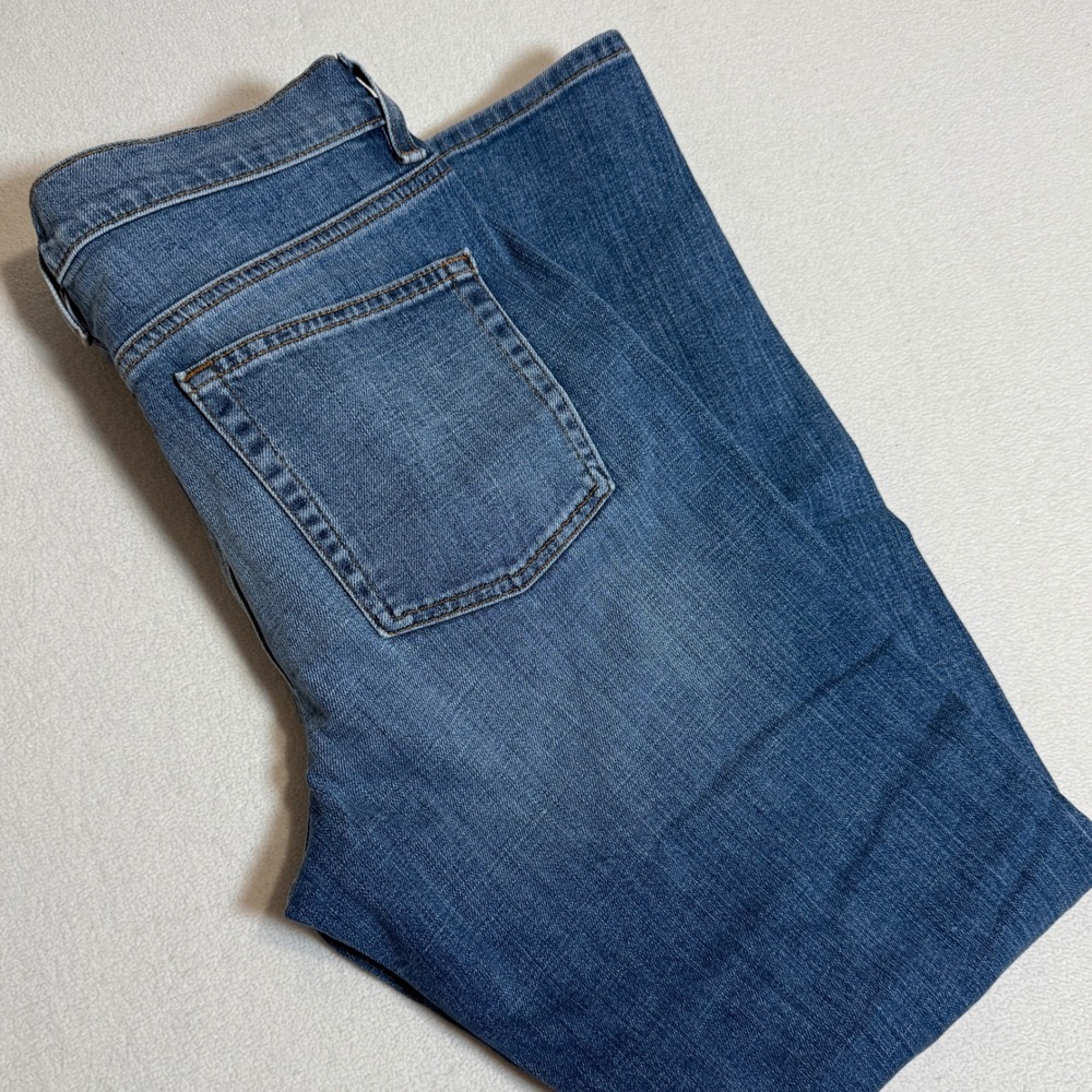 Eileen Fisher Womens Size 4 Straight Jeans Denim Organic‎ Cotton Blend Blue